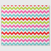Festive Chevron Pattern – Retro Holiday Stripes Cadeaupapier (Vlak)