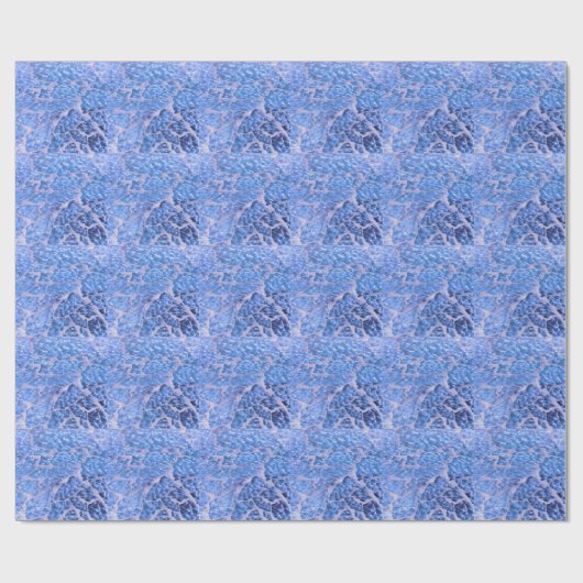 Festive Chic Glitter Blue Stones Cadeaupapier (Vlak)