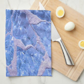 Festive Chic Glitter Blue Stones Theedoek (Quarter Fold)