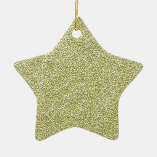 Festive Chic Gold Glitter Background Voeg tekst to Keramisch Ornament (Voorkant)