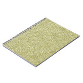 Festive Chic Gold Glitter Background Voeg tekst to Notitieboek (Linkerzijde)