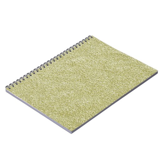 Festive Chic Gold Glitter Background Voeg tekst to Notitieboek (Linkerzijde)