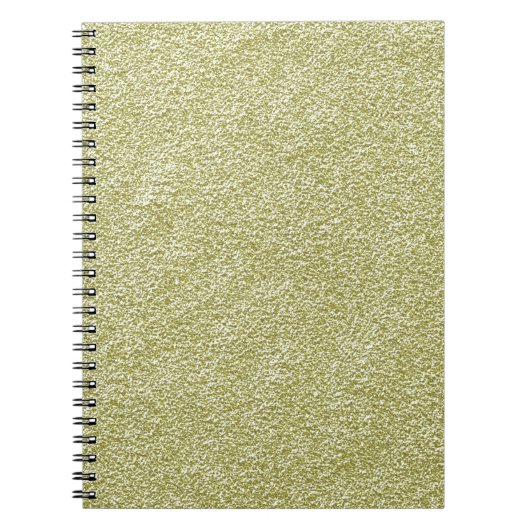 Festive Chic Gold Glitter Background Voeg tekst to Notitieboek (Voorkant)