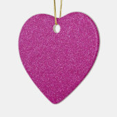 Festive Chic roze Glitter Achtergrond Romantisch Keramisch Ornament (Links)
