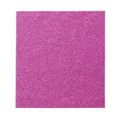 Festive Chic roze Glitter Achtergrond Romantisch Notitieblok (Voorkant)