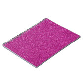 Festive Chic roze Glitter Achtergrond Romantisch Notitieboek (Linkerzijde)