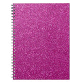 Festive Chic roze Glitter Achtergrond Romantisch Notitieboek (Voorkant)