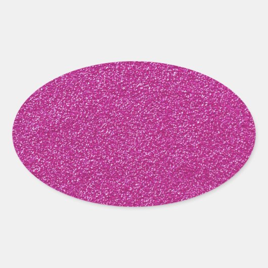 Festive Chic roze Glitter Achtergrond Romantisch Ovale Sticker (Voorkant)