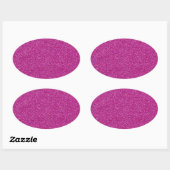 Festive Chic roze Glitter Achtergrond Romantisch Ovale Sticker (Vel)