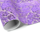 Festive Chic Shiny Paars Glitter Stones Cadeaupapier (Rol Hoek)