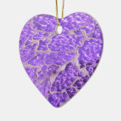 Festive Chic Shiny Paars Glitter Stones Keramisch Ornament (Links)