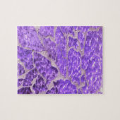 Festive Chic Shiny Paars Glitter Stones Legpuzzel (Horizontaal)