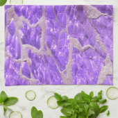 Festive Chic Shiny Paars Glitter Stones Theedoek (Gevouwen)