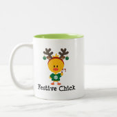 Festive Chick Tweekleurige Koffiemok (Links)