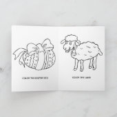 Festive Child with Rabbit Ears Happy Paasfoto Feestdagen Kaart (Binnen)