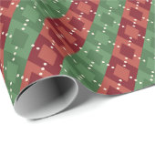Festive Christmas Argyle Pattern Cadeaupapier (Rol Hoek)
