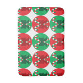 Festive Christmas Bath Mat – Holiday BathroomDecor (Voorkant Verticaal)