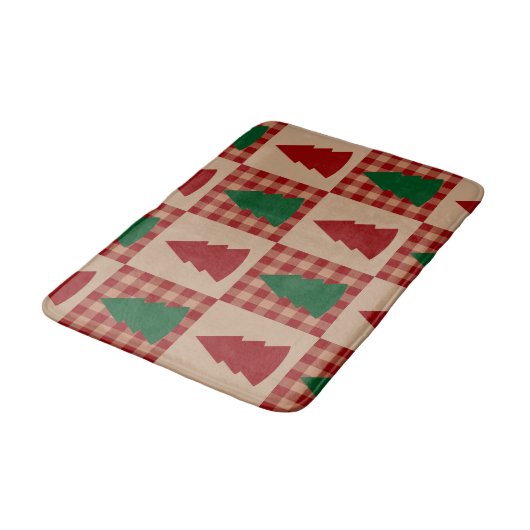 Festive Christmas Bath Mat – Holiday BathroomDecor (Gekanteld)