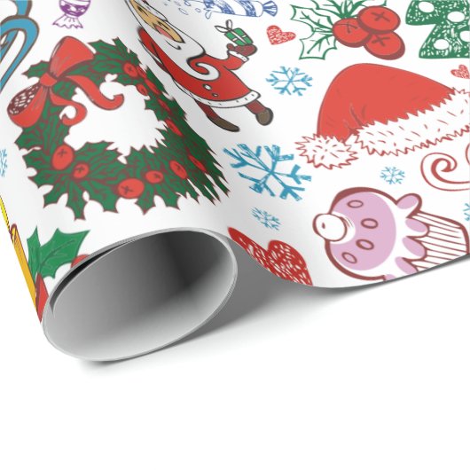 Festive Christmas  Cadeaupapier (Rol Hoek)