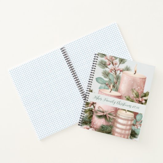 Festive Christmas Candles Memory  Notitieboek (Binnen)