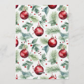 Festive Christmas Cocktail Party Kaart (Achterkant)