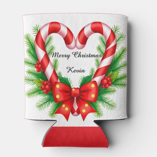 Festive Christmas Decor with Candy Canes Blikjeskoeler (Achterkant)