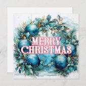 Festive Christmas Decoration Collage Feestdagenkaart (Voorkant / Achterkant)