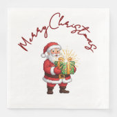 Festive Christmas Dinner Napkin | Holiday Tablewar Servet (Voorkant)