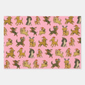 Festive Christmas Dogs Inpakpapier Vel (Voorkant)