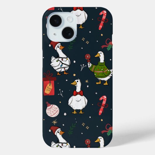 Festive Christmas Ducks Case (Achterkant)
