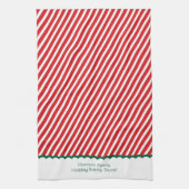 Festive Christmas Family Holiday Baking Squad Theedoek (Verticaal)