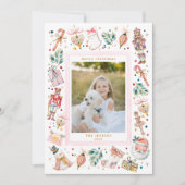 Festive Christmas Family Photo Card Kaart (Voorkant)