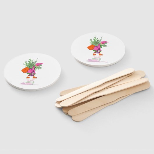 Festive Christmas Gnome Party Fans Set of Deco Handwaaier (Niet-gemonteerd)