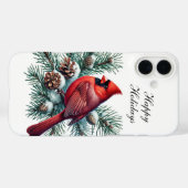 Festive Christmas Holiday Cardinal customizable  Case-Mate iPhone Case (Achterkant (horizontaal))
