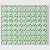 Festive Christmas Holiday Custom Cadeaupapier (Vlak)