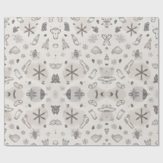 Festive Christmas Holiday Gift Wrap Cadeaupapier