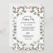 Festive Christmas Holiday Party Custom  Kaart (Voorkant)