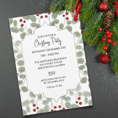 Festive Christmas Holiday Party Custom  Kaart