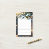 Festive Christmas Holidays Post-it® Notes (Op bureau)