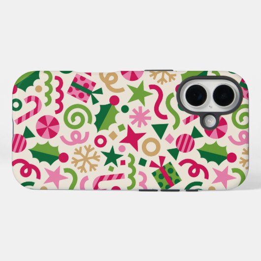 Festive Christmas iPhone / iPad case (Achterkant (horizontaal))