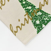 Festive Christmas Luxury Christmas Trees Fleece Deken (Hoek)