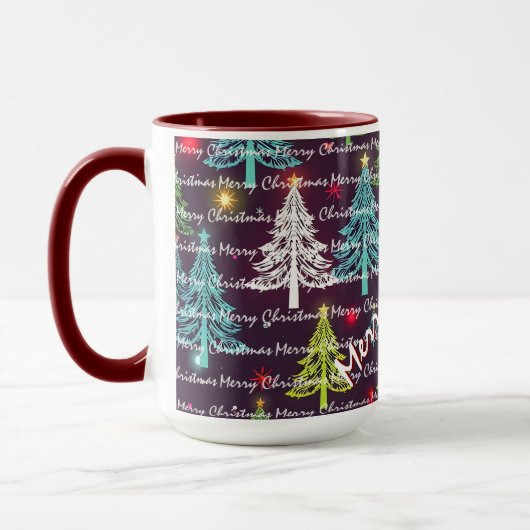 Festive Christmas Luxury Christmas Trees Mok (Links)