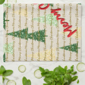 Festive Christmas Luxury Christmas Trees Theedoek (Gevouwen)