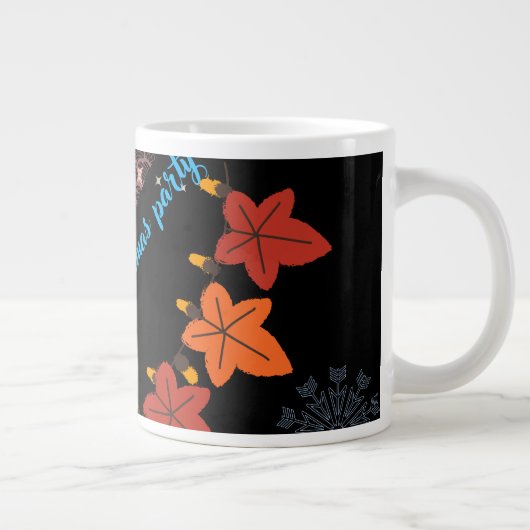 Festive Christmas Mug – Merry Holidays Coffee Cup Grote Koffiekop (Rechts)
