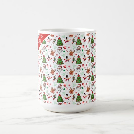 Festive Christmas Mug – Santa & Reindeer Koffiemok (Center)