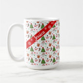 Festive Christmas Mug – Santa & Reindeer Koffiemok (Links)