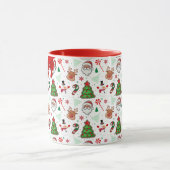 Festive Christmas Mug – Santa & Reindeer Mok (Midden)