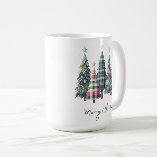Festive Christmas Mug with Santa Claus Design Koffiemok (Voorkant rechts)