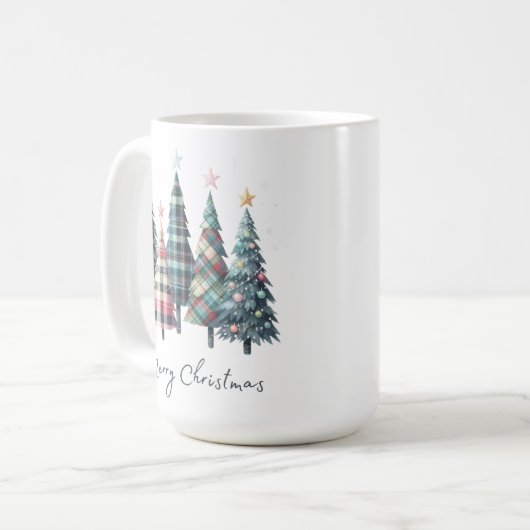 Festive Christmas Mug with Santa Claus Design Koffiemok (Voorkant links)