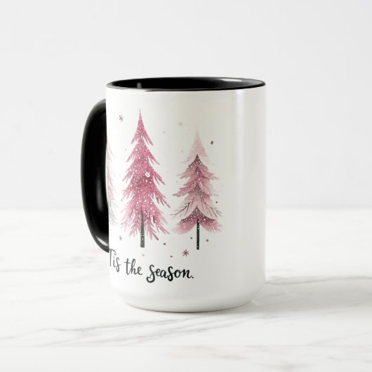 Festive Christmas Mug with Santa Claus Design Mok (Voorkant links)